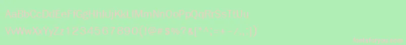 Freesiaupc Font – Pink Fonts on Green Background