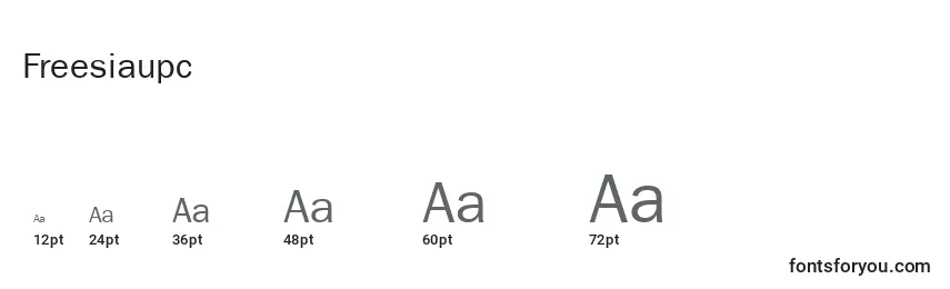 Freesiaupc Font Sizes