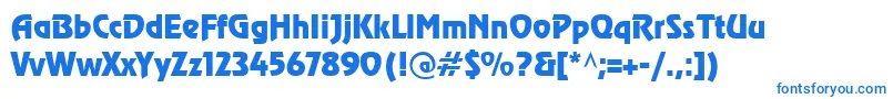 Шрифт CyrillicrevueNormal – синие шрифты