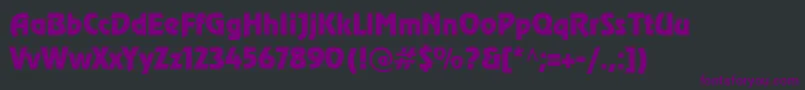 CyrillicrevueNormal Font – Purple Fonts on Black Background