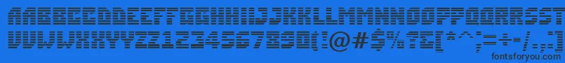 ASimplermrn Font – Black Fonts on Blue Background