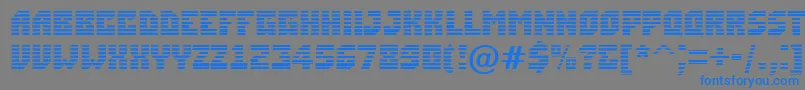 ASimplermrn Font – Blue Fonts on Gray Background