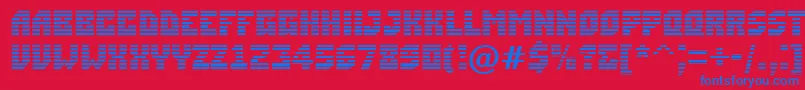 ASimplermrn Font – Blue Fonts on Red Background