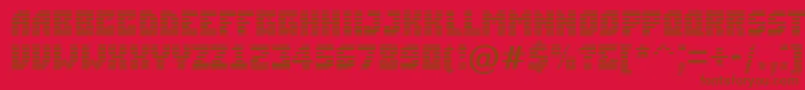 ASimplermrn Font – Brown Fonts on Red Background