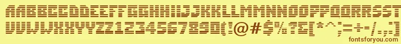 ASimplermrn-fontti – ruskeat fontit keltaisella taustalla