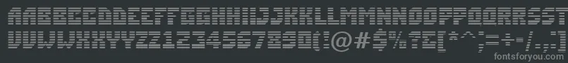 フォントASimplermrn – 黒い背景に灰色の文字
