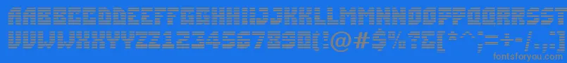 ASimplermrn Font – Gray Fonts on Blue Background