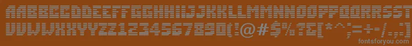 ASimplermrn-fontti – harmaat kirjasimet ruskealla taustalla