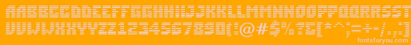 ASimplermrn Font – Pink Fonts on Orange Background