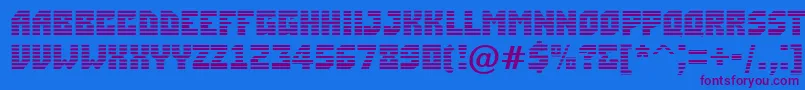 ASimplermrn Font – Purple Fonts on Blue Background