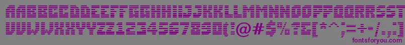 Шрифт ASimplermrn – фиолетовые шрифты на сером фоне