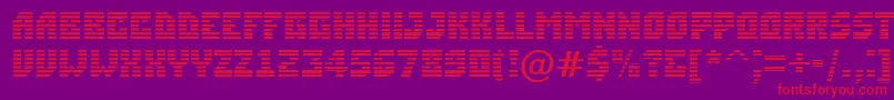ASimplermrn-fontti – punaiset fontit violetilla taustalla