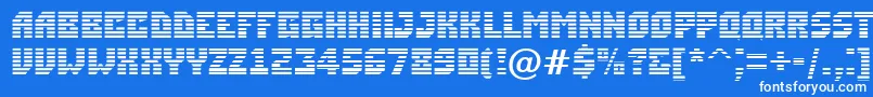 ASimplermrn Font – White Fonts on Blue Background