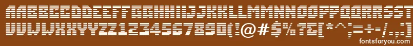 ASimplermrn-fontti – valkoiset fontit ruskealla taustalla