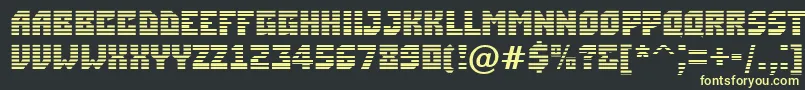 ASimplermrn Font – Yellow Fonts on Black Background