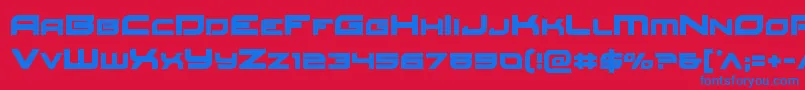 Шрифт Redrocket – синие шрифты на красном фоне