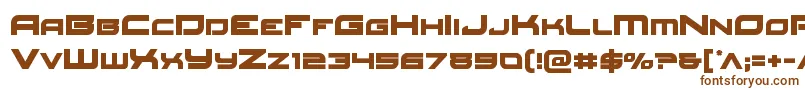 Шрифт Redrocket – коричневые шрифты на белом фоне