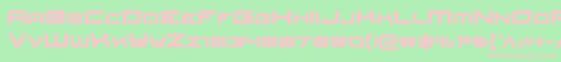 Redrocket Font – Pink Fonts on Green Background