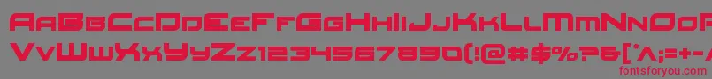 Redrocket Font – Red Fonts on Gray Background