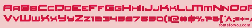 Redrocket Font – Red Fonts on Pink Background