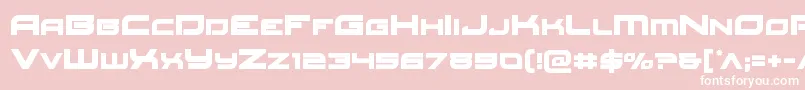フォントRedrocket – ピンクの背景に白い文字