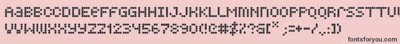 Quarky Font – Black Fonts on Pink Background