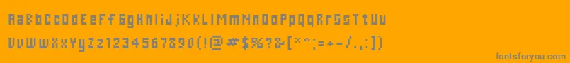 フォントCWebLarge – オレンジの背景に灰色の文字