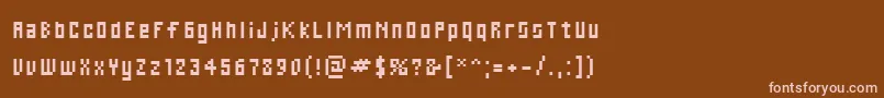 Шрифт CWebLarge – розовые шрифты на коричневом фоне