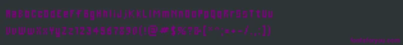 Шрифт CWebLarge – фиолетовые шрифты на чёрном фоне