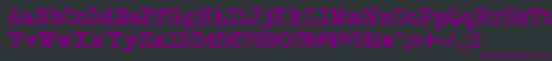 NeobulletinTwo Font – Purple Fonts on Black Background