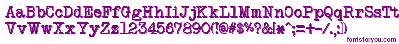 NeobulletinTwo Font – Purple Fonts on White Background