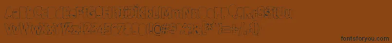 Afterschool Font – Black Fonts on Brown Background