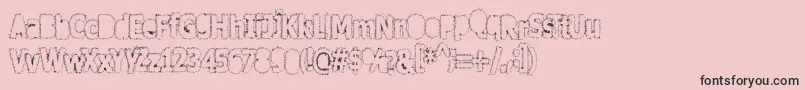 Afterschool Font – Black Fonts on Pink Background