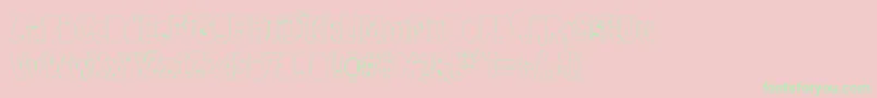Afterschool-Schriftart – Grüne Schriften auf rosa Hintergrund