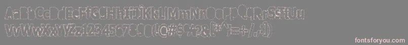 Afterschool Font – Pink Fonts on Gray Background