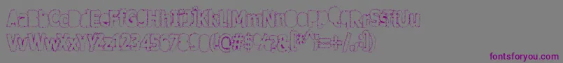 Afterschool Font – Purple Fonts on Gray Background