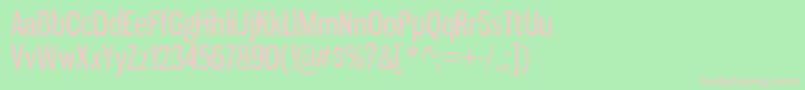 GnuolaneFreeCyrillic Font – Pink Fonts on Green Background