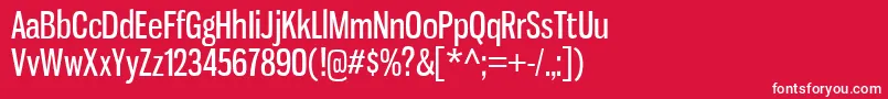 GnuolaneFreeCyrillic Font – White Fonts on Red Background