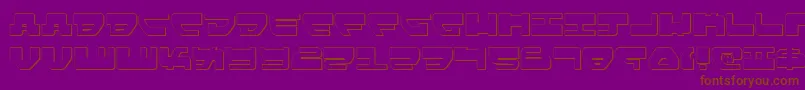 LoveladiesShadow Font – Brown Fonts on Purple Background