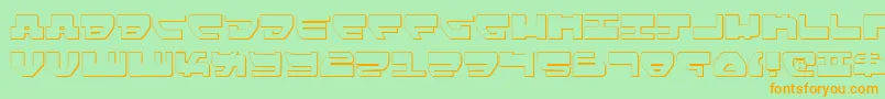 LoveladiesShadow Font – Orange Fonts on Green Background