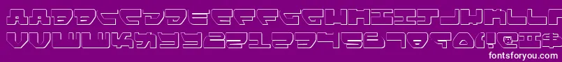 LoveladiesShadow Font – White Fonts on Purple Background