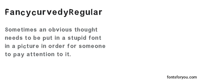 FancycurvedyRegular Font