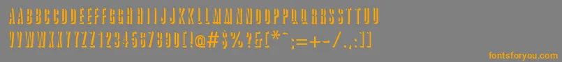 GreatRelief Font – Orange Fonts on Gray Background