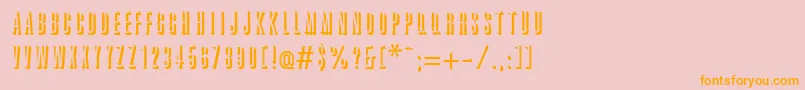 GreatRelief Font – Orange Fonts on Pink Background