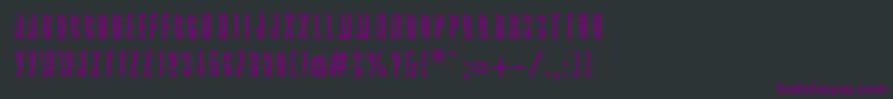 Шрифт GreatRelief – фиолетовые шрифты на чёрном фоне