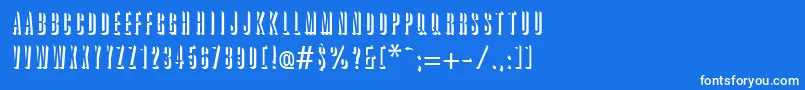 GreatRelief Font – White Fonts on Blue Background