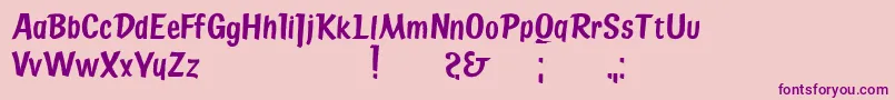StateBridge Font – Purple Fonts on Pink Background