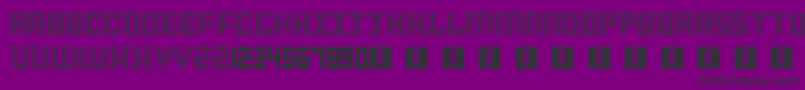 Fonte 3Strokes – fontes pretas em um fundo violeta