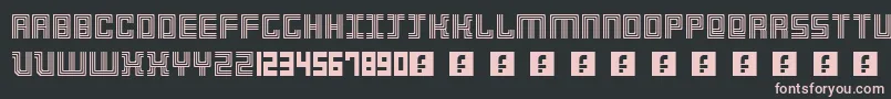 3Strokes Font – Pink Fonts on Black Background