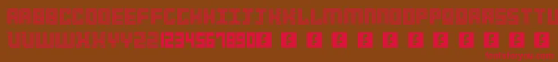 3Strokes Font – Red Fonts on Brown Background